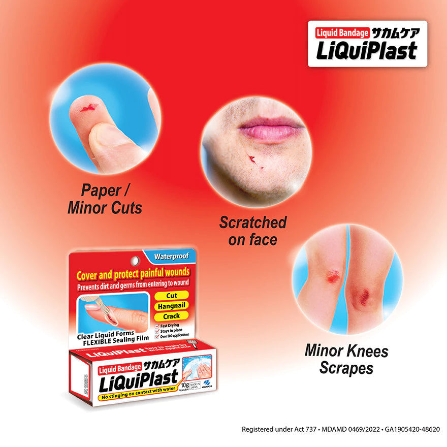 Kobayashi LiQuiPlast Liquid Bandage 10g [Pack of 2]