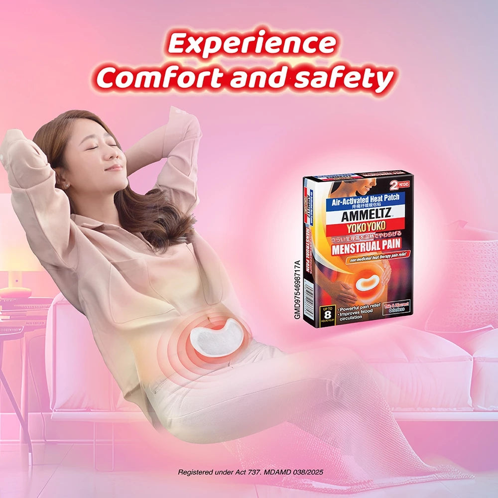 Ammeltz Heat Therapy Pain Relief For Menstrual Pain (2's) [Pack of 5]